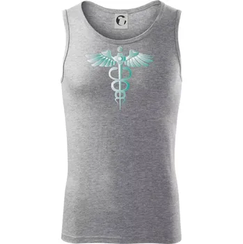 Hrdinové zdravotnictví - logo (Pecka design) - Tílko pánské Core - L ( Tmavě šedý melír )