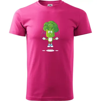 Pánská móda Brokolice a švihadlo - Klasické pánské triko vyšší gramáže - XL ( Purpurová )