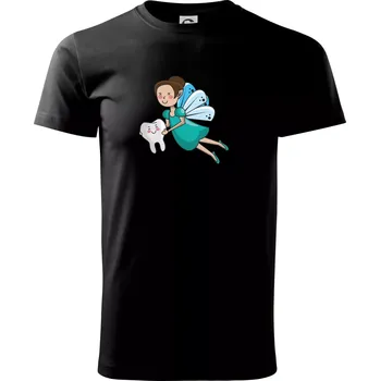 Pánské tričko Zoubková víla - Triko extra velké (5-8XL) - 6XL ( Černá )