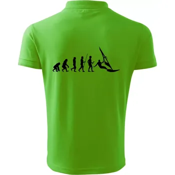 Pánská košile Evoluce Windsurfing - Polokošile pánská Pique Polo 203 - 4XL ( Apple Green )