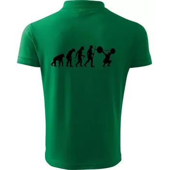 Pánská košile Evolution fitness - Polokošile pánská Pique Polo 203 - 4XL ( Středně zelená )