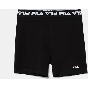 Chlapecké kraťasy Dětské kraťasy Fila LOHRA černá barva, s potiskem, FAT0657 99X, vel. 170-176