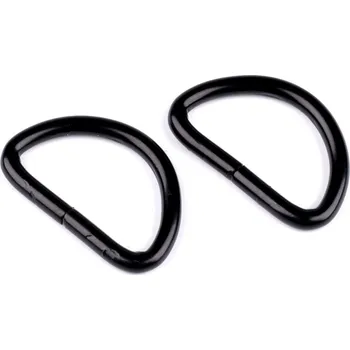 Galanterie Polokroužek šíře 32 mm, barva 6 černý lak