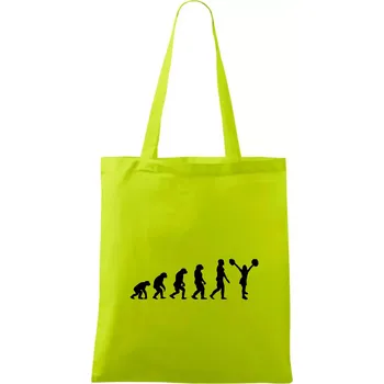 Nákupní taška Evolution cheerleading - roztleskávačka - Taška bavlněná - 42 x 38 cm ( Limetková )
