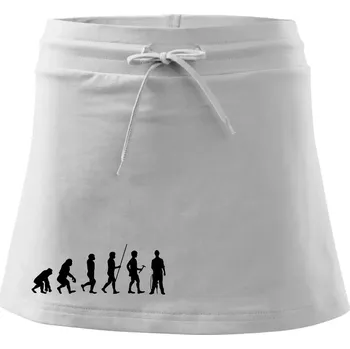 Dámská sukně Evoluce zedník zbiječka - Sportovní sukně - two in one - M ( Bílá )