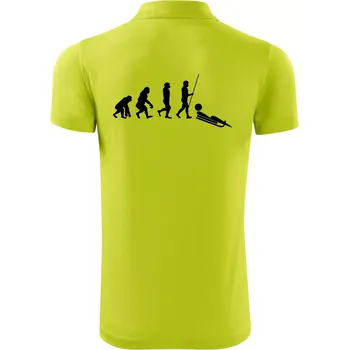 Pánská košile Evoluce jízdy na bobu - Polokošile Victory sportovní (dresovina) - 2XL ( Limetková )