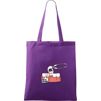 Moc se nevytahuj - zubař - Taška bavlněná - 42 x 38 cm ( Fialová )