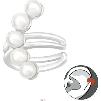 Náušnice Prosperk Náušnice na jedno ucho nasazovací s perličkami