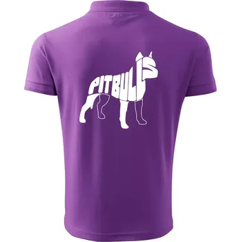 Pánská košile Pit Bull Teriér - Polokošile pánská Pique Polo 203 - XL ( Fialová )