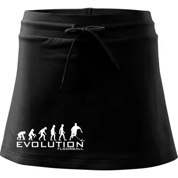 Dámská sukně Evoluce Floorball - Sportovní sukně - two in one - XL ( Černá )