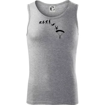 Evoluce parašutista seskok - Tílko pánské Core - L ( Tmavě šedý melír )