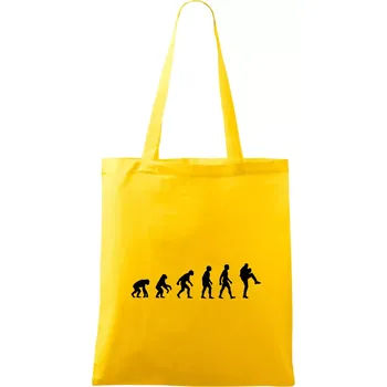 Nákupní taška Evoluce baseball nadhazovač - Taška bavlněná - 42 x 38 cm ( Žlutá )