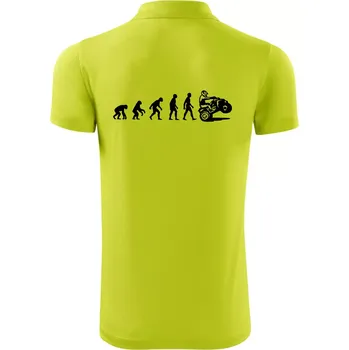 Pánská košile Evoluce quad čtyřkolka - Polokošile Victory sportovní (dresovina) - S ( Limetková )