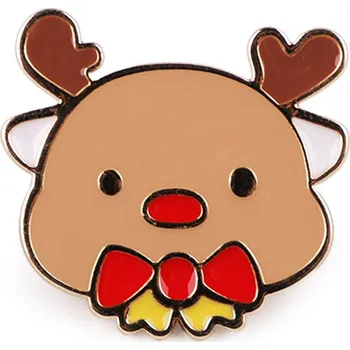 Brož Vánoční brož / odznak Varianta: 3 béžová velbloudí sob, Balení: 1 ks