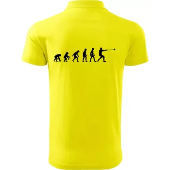 Pánská košile Evoluce hod kladivem - Polokošile pánská Pique Polo 203 - 4XL ( Citrónová )