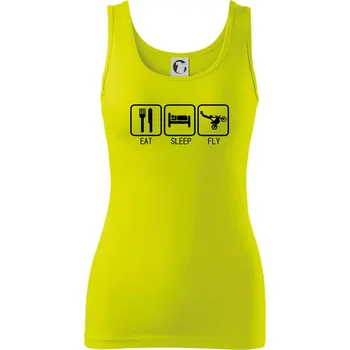 Dámské tričko Eat sleep Motocross - freestyle - Dámské tílko - S ( Limetková )
