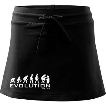Dámská sukně Evoluce práce - Sportovní sukně - two in one - L ( Černá )