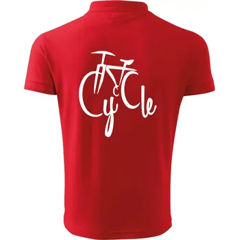 Pánská košile Cycle kolo - Polokošile pánská Pique Polo 203 - S ( Červená )