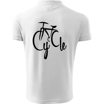 Pánská košile Cycle kolo - Polokošile pánská Pique Polo 203 - 5XL ( Bílá )