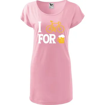 DOBRÝ TRIKO Dámské tričko/šaty For beer Velikost: L, Barva: Růžová