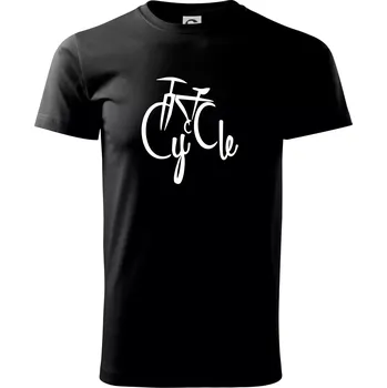 Pánské tričko Cycle kolo - Triko extra velké (5-8XL) - 7XL ( Černá )