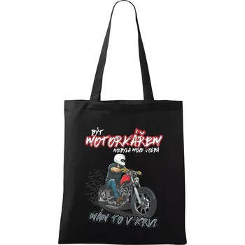 Být motorkářem nebyla moje volba cesťák - Taška bavlněná - 42 x 38 cm ( Černá )