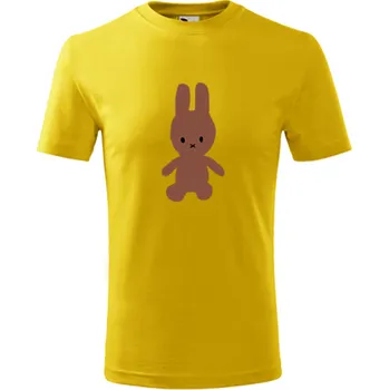 Žluté dětské tričko s plyšákem 1 - barva žlutá - velikost 10let