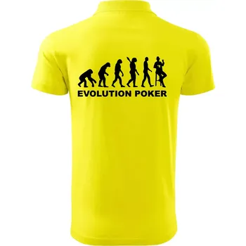 Pánská košile Evolution poker - Polokošile pánská Pique Polo 203 - 2XL ( Citrónová )