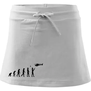 Dámská sukně Evoluce modeláře - Sportovní sukně - two in one - XS ( Bílá )