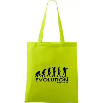 Evoluce biatlonu Biathlon - Taška bavlněná - 42 x 38 cm ( Limetková )