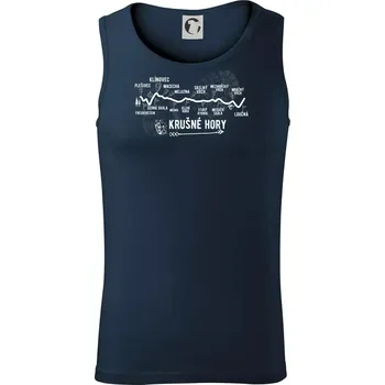 Profil Krušné hory - Tílko pánské Core - L ( Námořní modrá (velmi tmavá - téměř černá) )