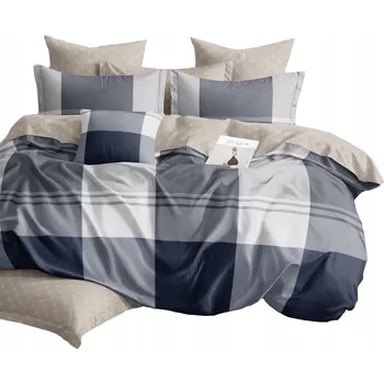 Povlečení SADA POVLEČENÍ 160X200 BAVLNĚNÝ SATÉN 2X POVLEČENÍ NA POLŠTÁŘ 70X80 VELKÉ