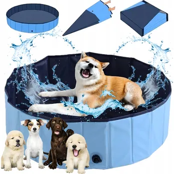 Obraz VELKÝ BAZÉN PRO PSA ZAHRADNÍ SKLÁDACÍ NA OCHLAZENÍ MYTÍ 60x20cm L