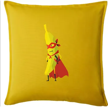 Polštář Banán superman - Polštář 50x50 - 50x50 - Pouze potah ( Žlutá )