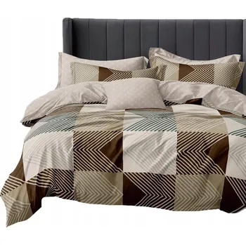 Povlečení SADA POVLEČENÍ 160X200 BAVLNĚNÝ SATÉN 2X POVLEČENÍ NA POLŠTÁŘ 70X80 VELKÉ