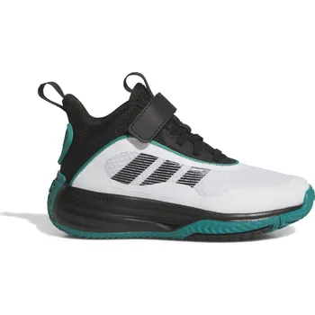 Dětská móda Dětská volnočasová obuv adidas OWNTHEGAME 3.0 K 3.5 Bílá, Černá, Tmavě zelená