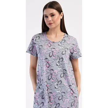 Dámské pyžamo Pánské pyžamo šortky City šedá XXL