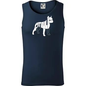 Pit Bull Teriér - Tílko pánské Core - S ( Námořní modrá (velmi tmavá - téměř černá) )