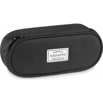 Penál Penál tuba černý jednokomorový školní studentský prostorný ZAGATTO