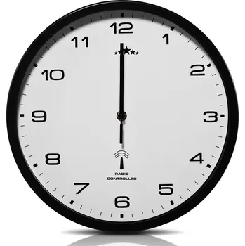Hodiny Rádiem řízené hodiny Ø31cm | černé