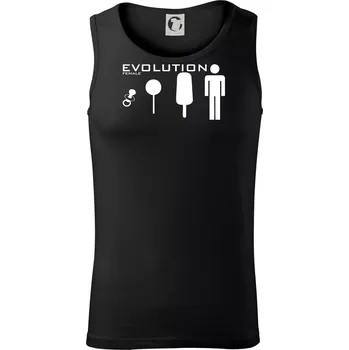 Evoluce ženy - Tílko pánské Core - L ( Černá )