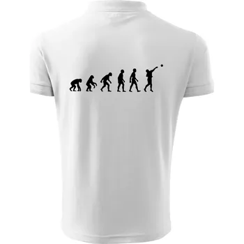 Pánská košile Evoluce vrh koulí - Polokošile pánská Pique Polo 203 - 4XL ( Bílá )