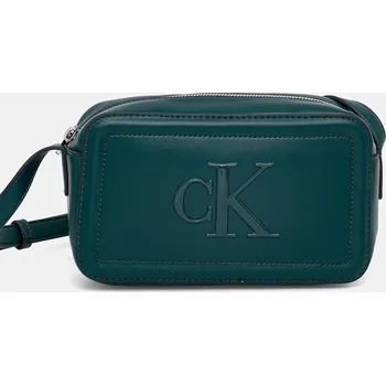 Kabelka Calvin Klein zelená barva, LV04F3220G 67X, vel. ONE SIZE