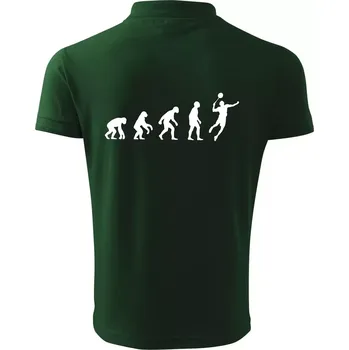 Pánská košile Evoluce Badminton - Polokošile pánská Pique Polo 203 - 3XL ( Lahvově zelená )