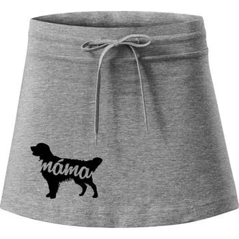 Dámská sukně Zlatý retrívr máma obrys - Sportovní sukně - two in one - XL ( Tmavě šedý melír )