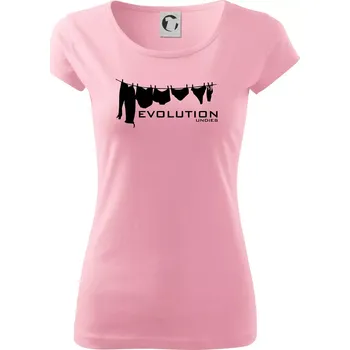 Dámské tričko Evoluce spodního prádla - Dámské triko Pure - XS ( Růžová )