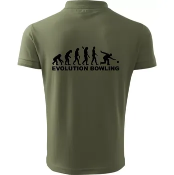 Pánská košile Evoluce bowling - Polokošile pánská Pique Polo 203 - 3XL ( Khaki )