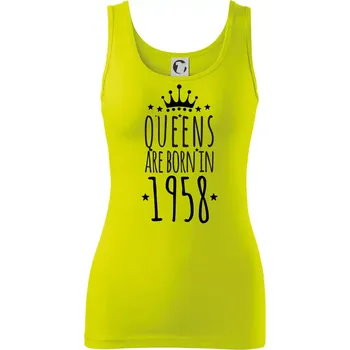 Queens are born in 1958 - Dámské tílko - S ( Limetková )