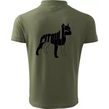 Pánská košile Pit Bull Teriér - Polokošile pánská Pique Polo 203 - L ( Khaki )