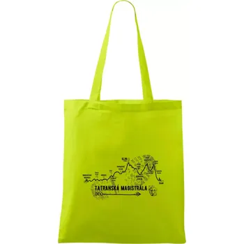 Profil Tatranská magistrála - Taška bavlněná - 42 x 38 cm ( Limetková )
